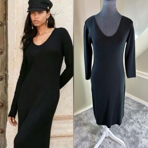 Peruvian Connection XS Pima Cotton Long Sleeve Dress